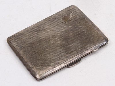 Lot 365 - A George VI silver cigarette case, having...