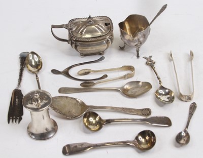 Lot 372 - A collection of mixed silver, to include...