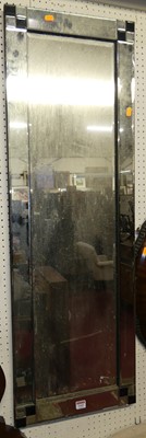 Lot 1165 - A contemporary rectangular bevelled wall...