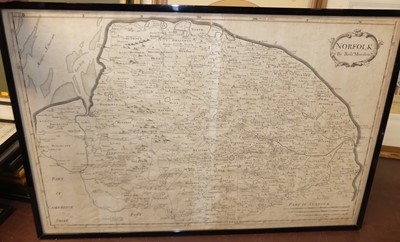 Lot 1042 - Robert Morden - engraved county map of Suffolk,...