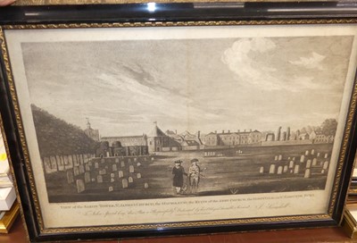 Lot 1048 - After J Kendall - View in the Churchyard at St...