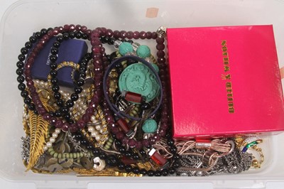 Lot 496 - A collection of costume jewellery, to include...