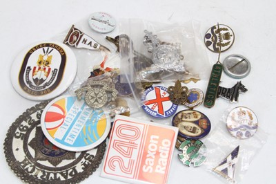 Lot 526 - A collection of badges, to include masonic and...