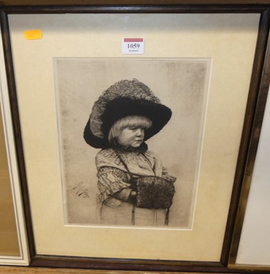 Lot 1059 - Mortimer Menpes (1860-1938) - The Muff,...