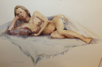 Lot 1066 - Assorted life drawings to include one...