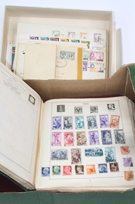 Lot 560 - A collection of world stamps, loose and in albums