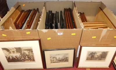 Lot 1092 - Assorted pictures and prints across three...