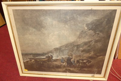 Lot 1105 - After George Morland - No. 2 Smugglers, and No....