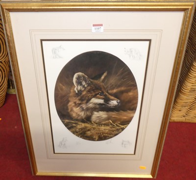 Lot 1107 - Mick Cawston - Fox in its lair, limited...