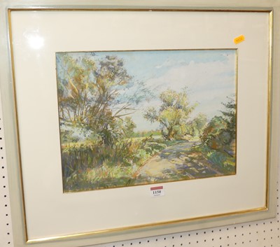 Lot 1150 - Margaret Glass (b.1950) - A Spring Lane,...