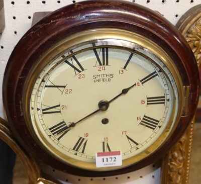 Lot 1172 - A Smiths Enfield wall clock, having a...