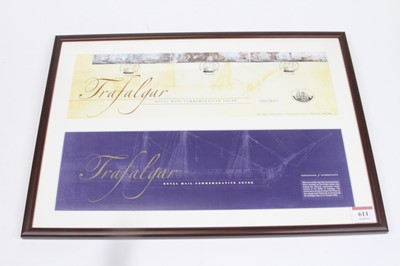 Lot 611 - A Royal Mail Trafalgar commemorative cover,...