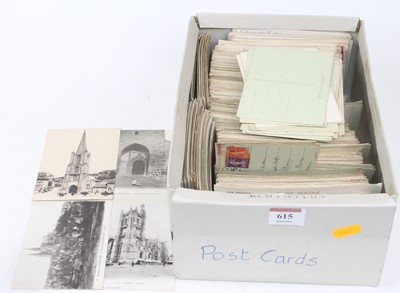 Lot 615 - A collection of vintage postcards, to include...