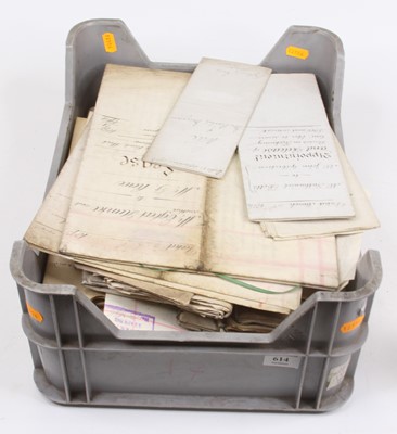 Lot 614 - A collection of antique legal documents