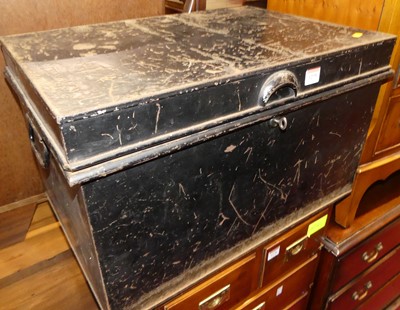 Lot 1275 - An early 20th century black painted metal...