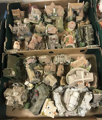 Lot 639 - Two boxes of Lilliput Lane resin models of...