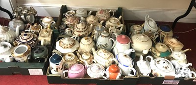 Lot 642 - Four boxes of teapots