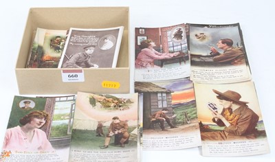 Lot 660 - A collection of vintage postcards, to include...