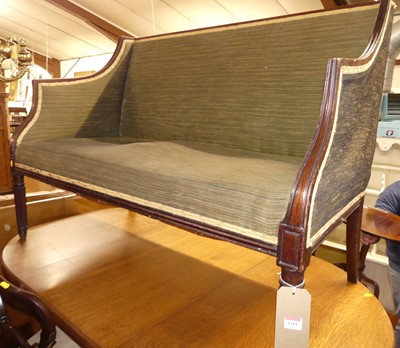 Lot 1318 - A 19th century French mahogany two-seater sofa,...