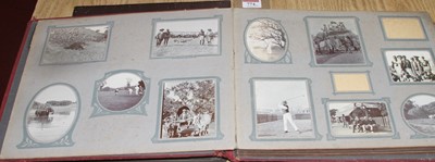 Lot 774 - Two albums of vintage photographs, mainly...