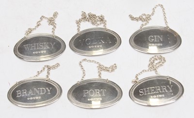 Lot 332 - A matched set of six Elizabeth II silver...