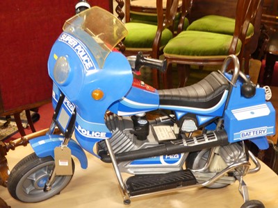 Lot 1322 - A child's model Super Police motorbike,...