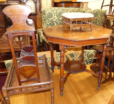 Lot 1359 - Edwardian occasional furniture, to include; a...