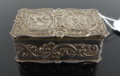 Lot 380 - A late Victorian style silver and embossed...