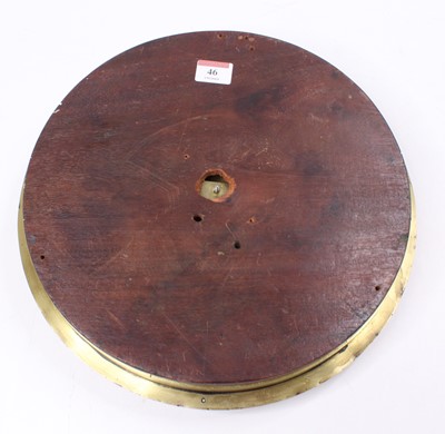 Lot 46 - BR (E) stamped clock dial, comprising white...