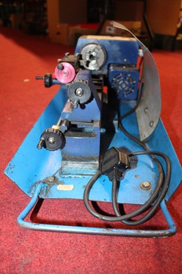 Lot 42 - A Record ML-210 Table Top Lathe, with booklet...