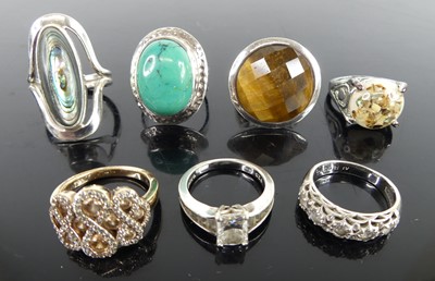 Lot 433 - A collection of modern silver and white metal...