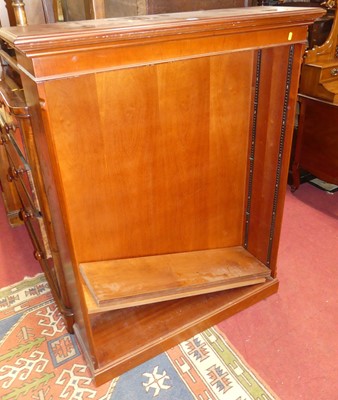 Lot 1445 - A reproduction mahogany free standing open...