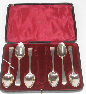 Lot 321 - A matched set of six 19th century silver...