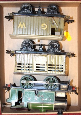 Lot 1563 - A Hornby Meccano clockwork model of LNER 460...