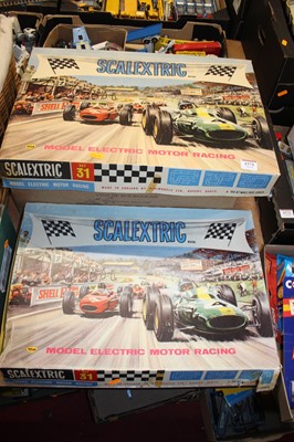 Lot 2087 - Two Triang Scalextric No.31 electric motor...