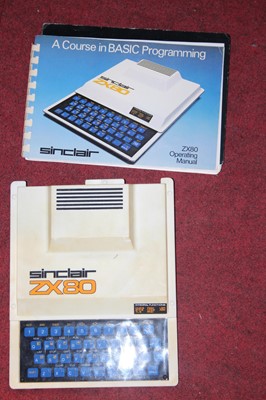 Lot 1584 - A ZX80 Sinclair, together with operating...