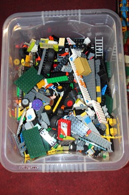 Lot 1587 - A box containing a quantity of loose Lego