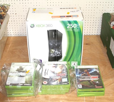 Lot 1606 - A boxed Microsoft X box 360 console (untested)...