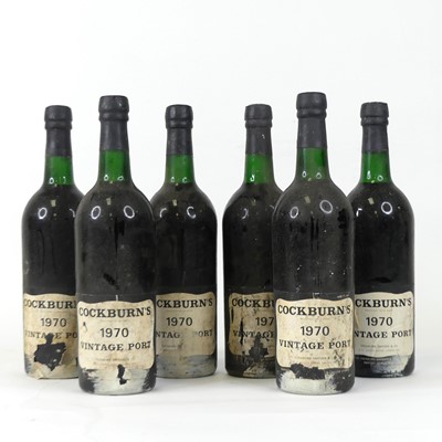 Lot 1327 - Cockburns Vintage Port, 1970, six bottles