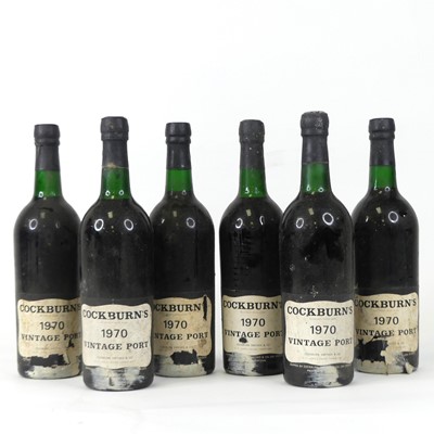 Lot 1328 - Cockburns Vintage Port, 1970, six bottles