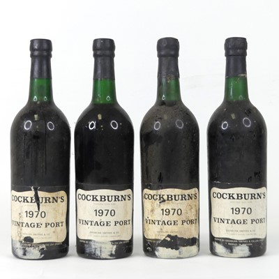 Lot 1329 - Cockburns Vintage Port, 1970, four bottles