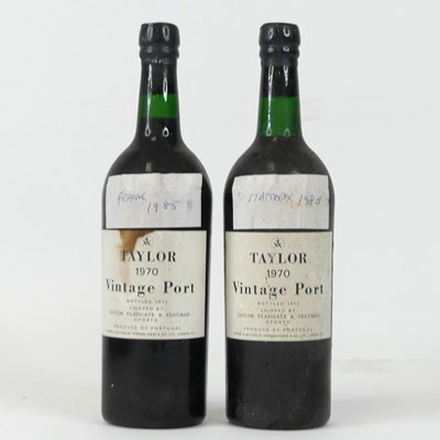 Lot 1332 - Taylor's Vintage Port 1970, two bottles