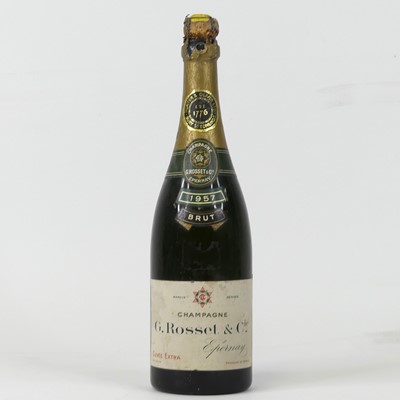 Lot 1244 - G Rosset & Cie 1957 Brut Champagne, one bottle