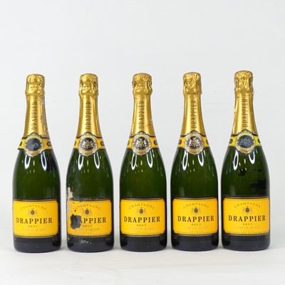 Lot 1247 - Drappier NV Brut Champagne, five bottles