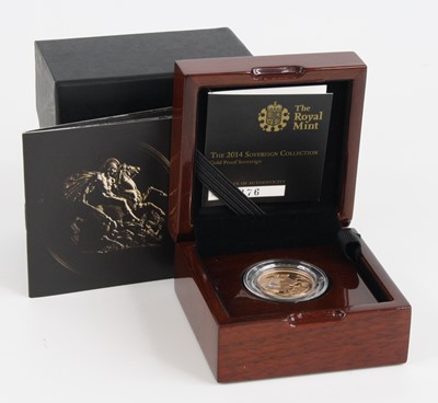 Lot 3378 - Great Britain, 2014 gold proof full sovereign,...