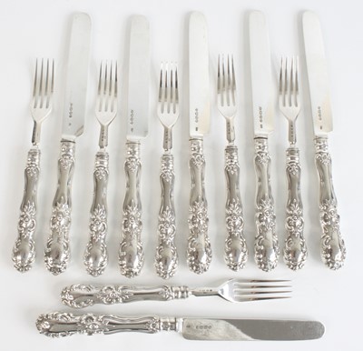 Lot 2168 - A six-place setting of Victorian silver...