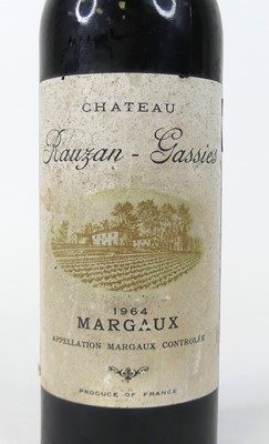 Lot 1072 - Chateau Rauzan-Gassies 1964 Margaux, one bottle