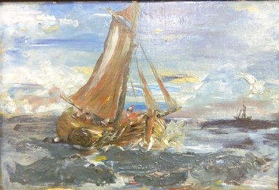 Lot 283 - Style of Jack Butler Yeats - Sailing on the...