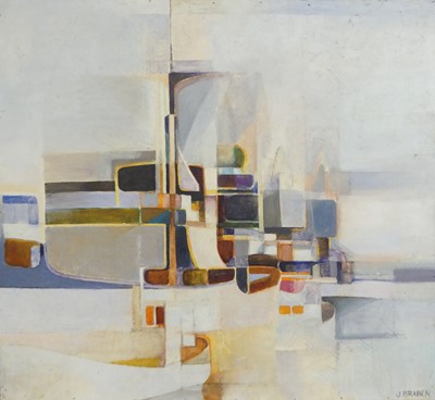 Lot 299 - John Braben - Untitled, oil on board, signed...