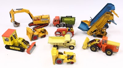 Lot 1562 - Dinky Toys construction group of loose and...